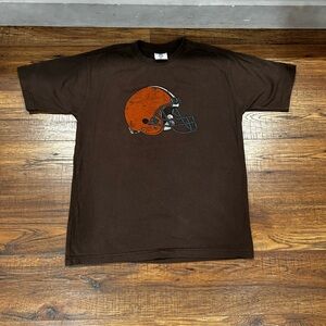 Reebok Brown Football Helmet Tee